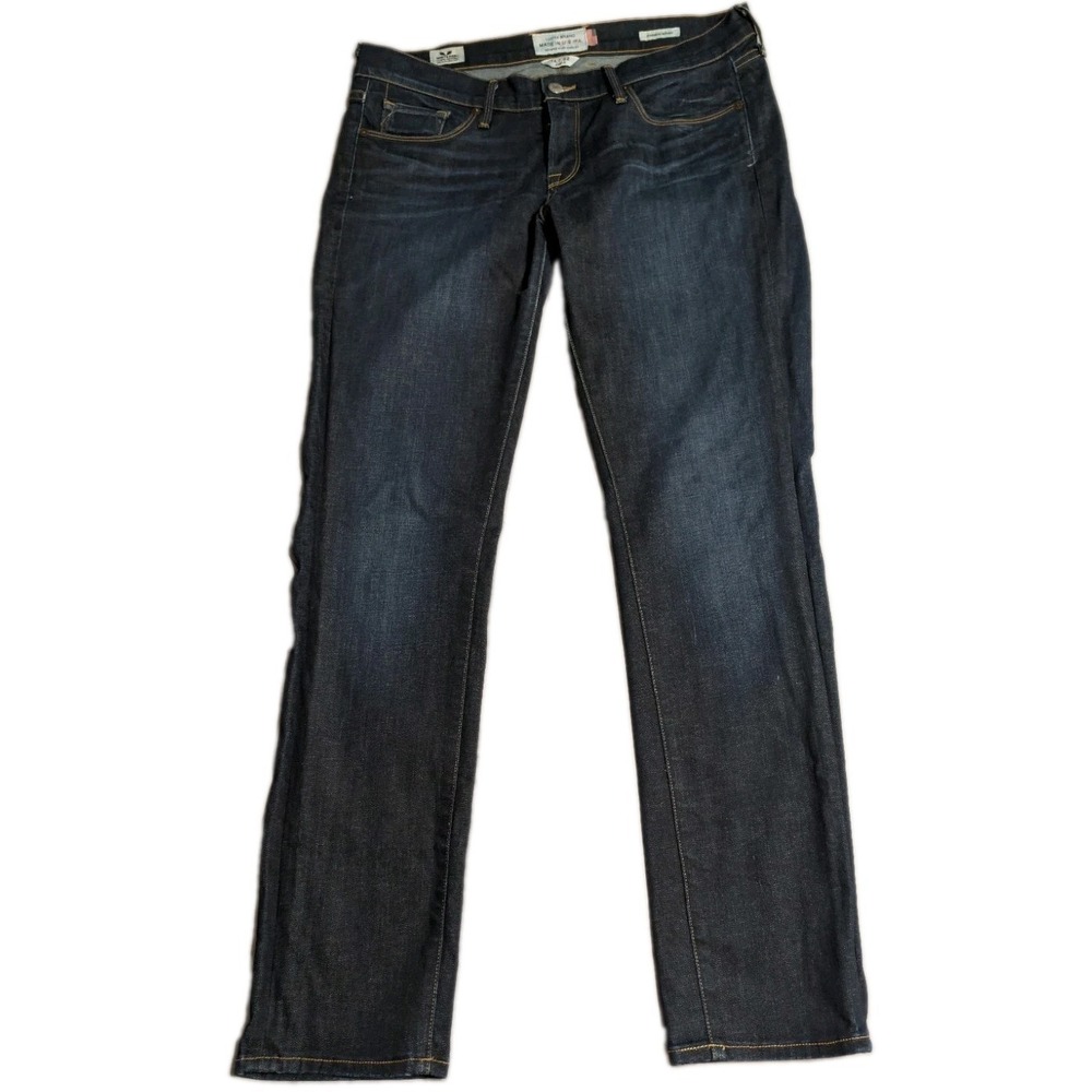 Luckyβ Brand Charlie Skinny Jeans Womens 14 White Oak Cone Selvedge USA Made